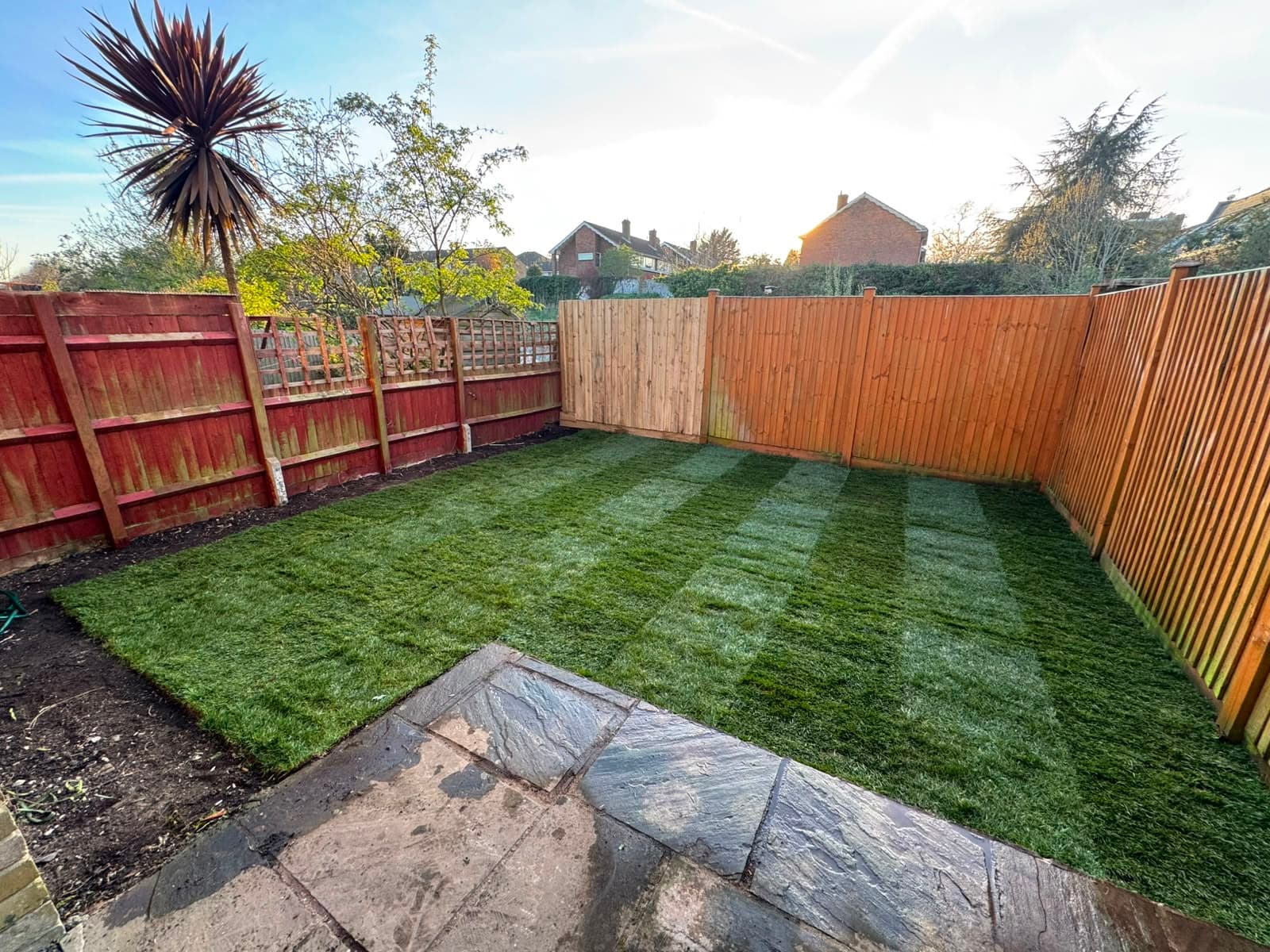 The finished garden after the makeover