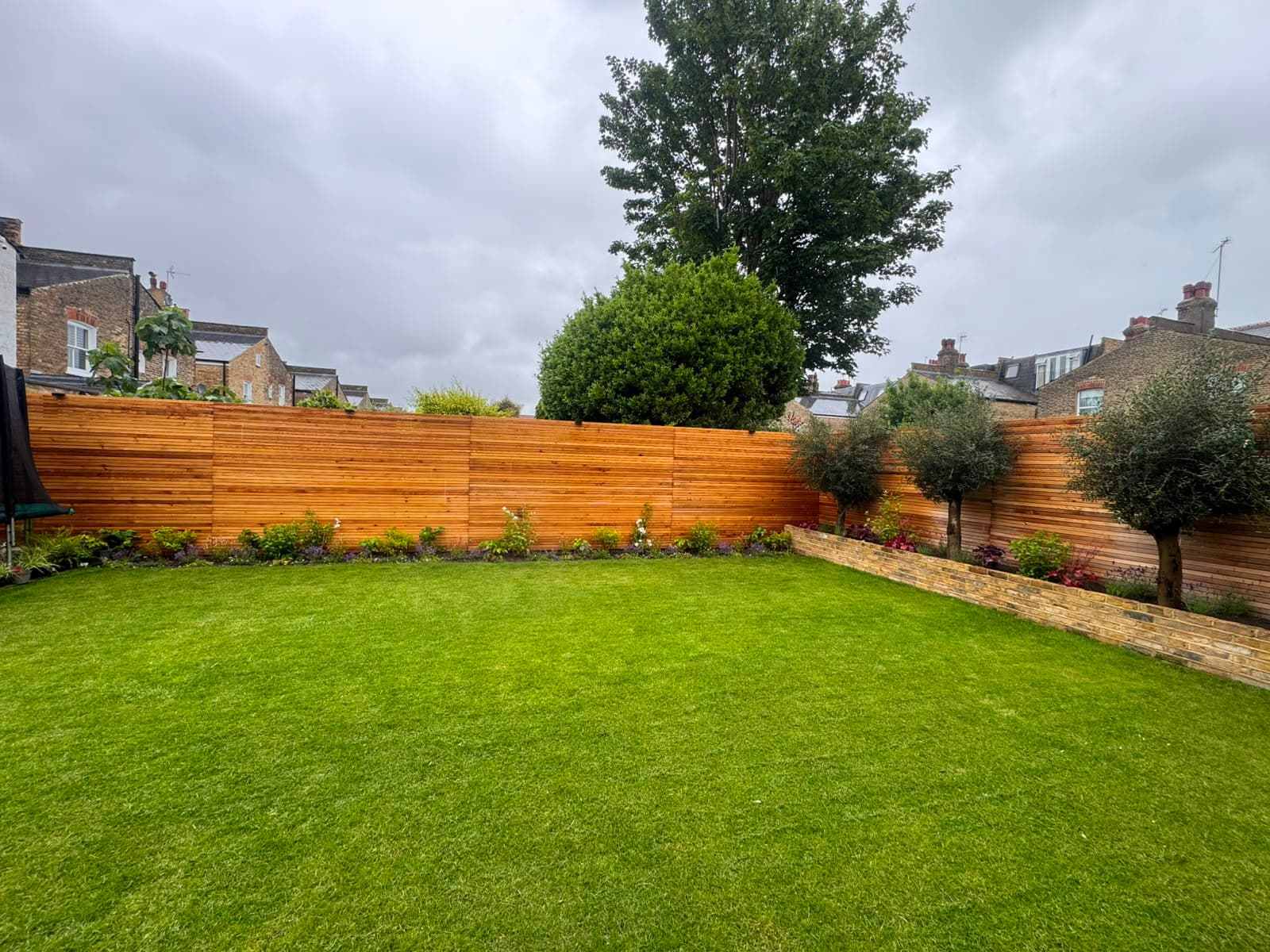 The transformed garden after the makeover in Richmond