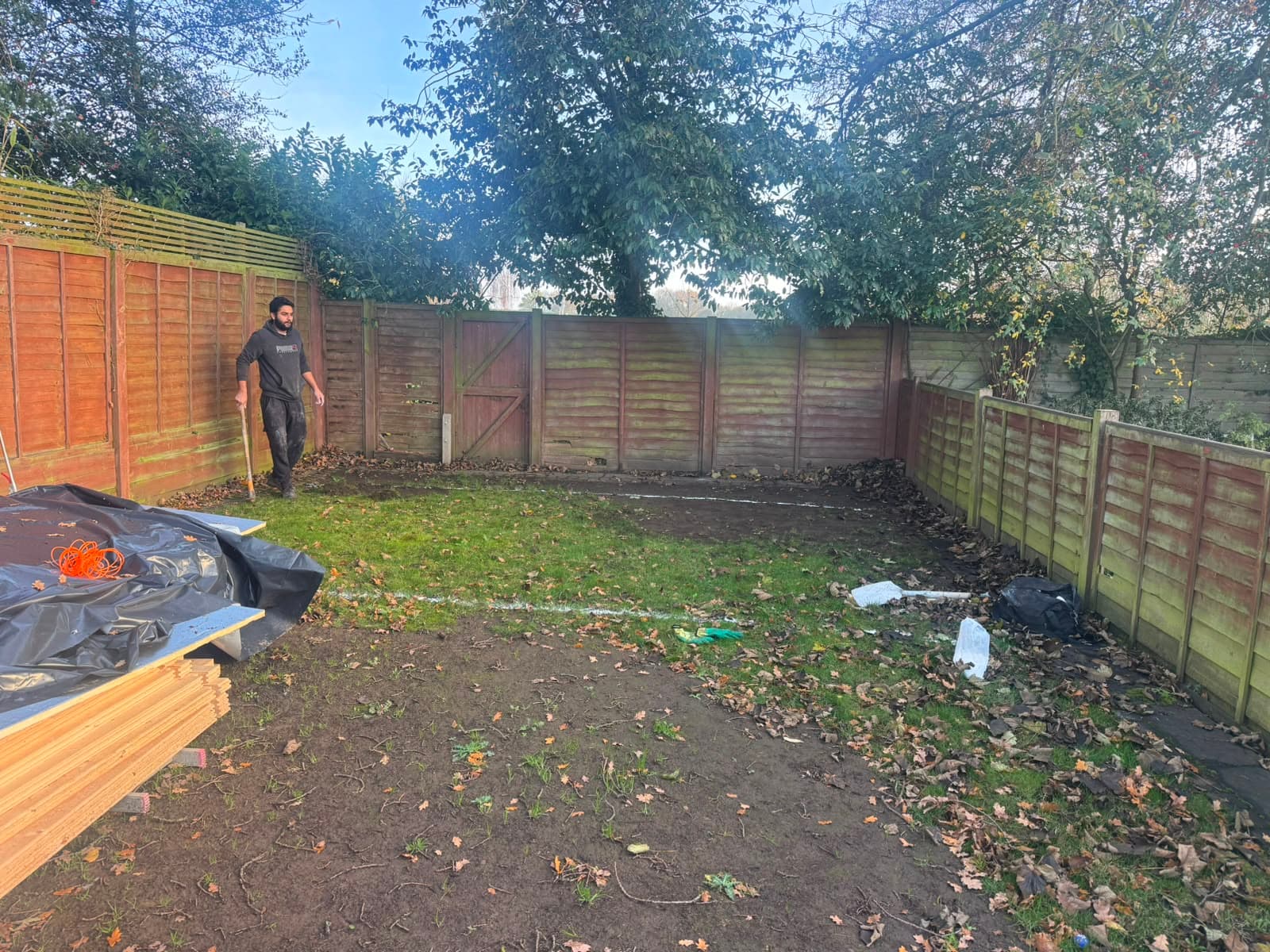 The garden corner before the summer house was installed